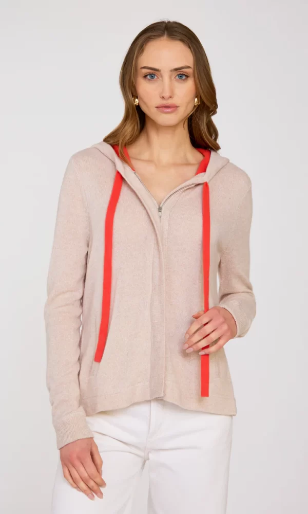 Hoodie w/ Contrast Ties - Image 3