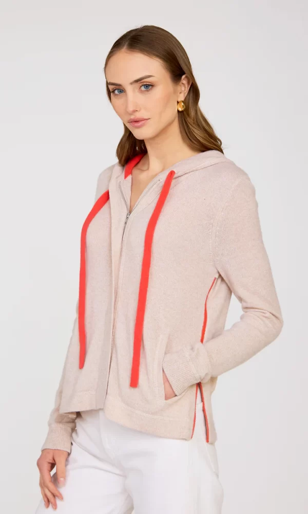 Hoodie w/ Contrast Ties - Image 2