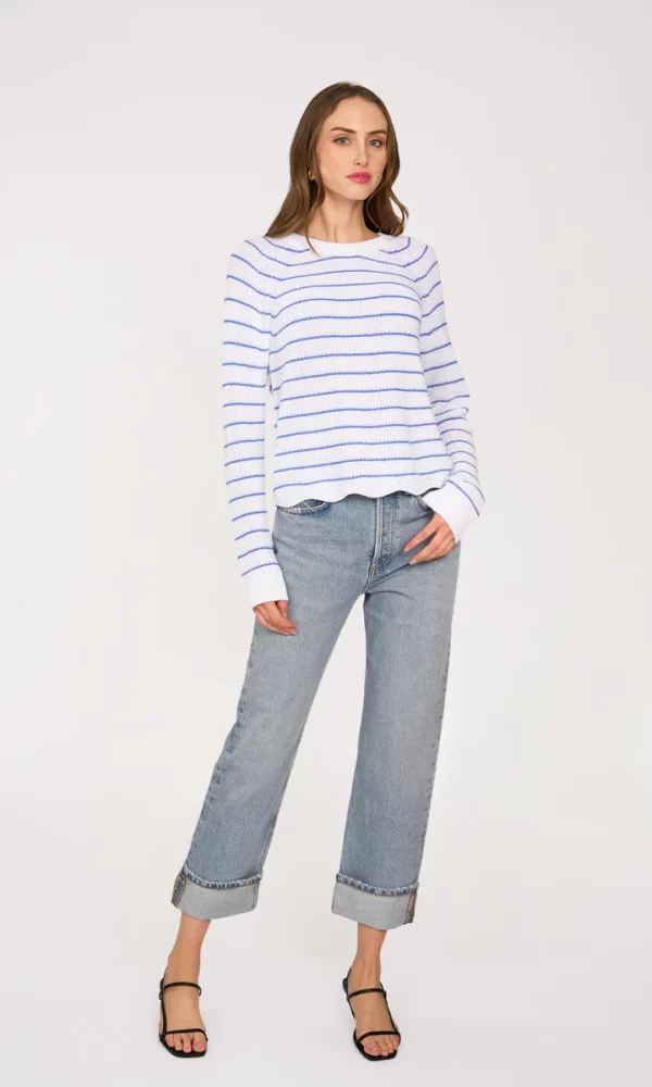 Striped Scallop Shaker Crew Normal - Image 3